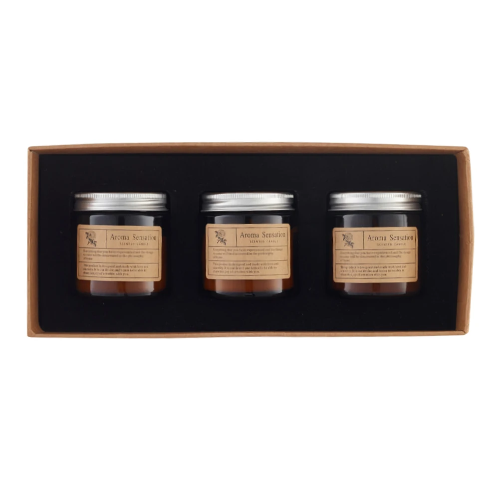 【Lifeideas】Handheld Gift Fragrance Aromatherapy Candle Three Piece Set