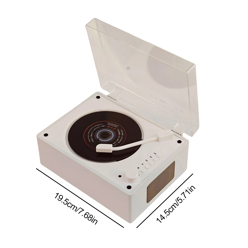 Vintage Retro CD Player Remote Control Home Desktop CD Player 5.0 Bluetooth Wireless Speaker Support CD USB 3.5mm AUX For Phone