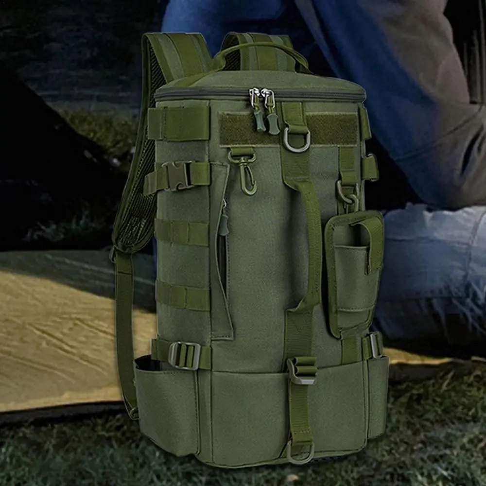 Backpack For Fishing Storage Bag Fishing Bag Water-Resistant Fishing Tackle Bag Storage Organizer With Rod Holders Large Fishing