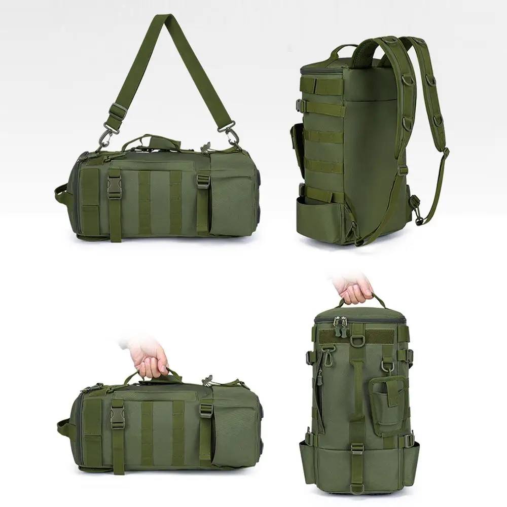Backpack For Fishing Storage Bag Fishing Bag Water-Resistant Fishing Tackle Bag Storage Organizer With Rod Holders Large Fishing
