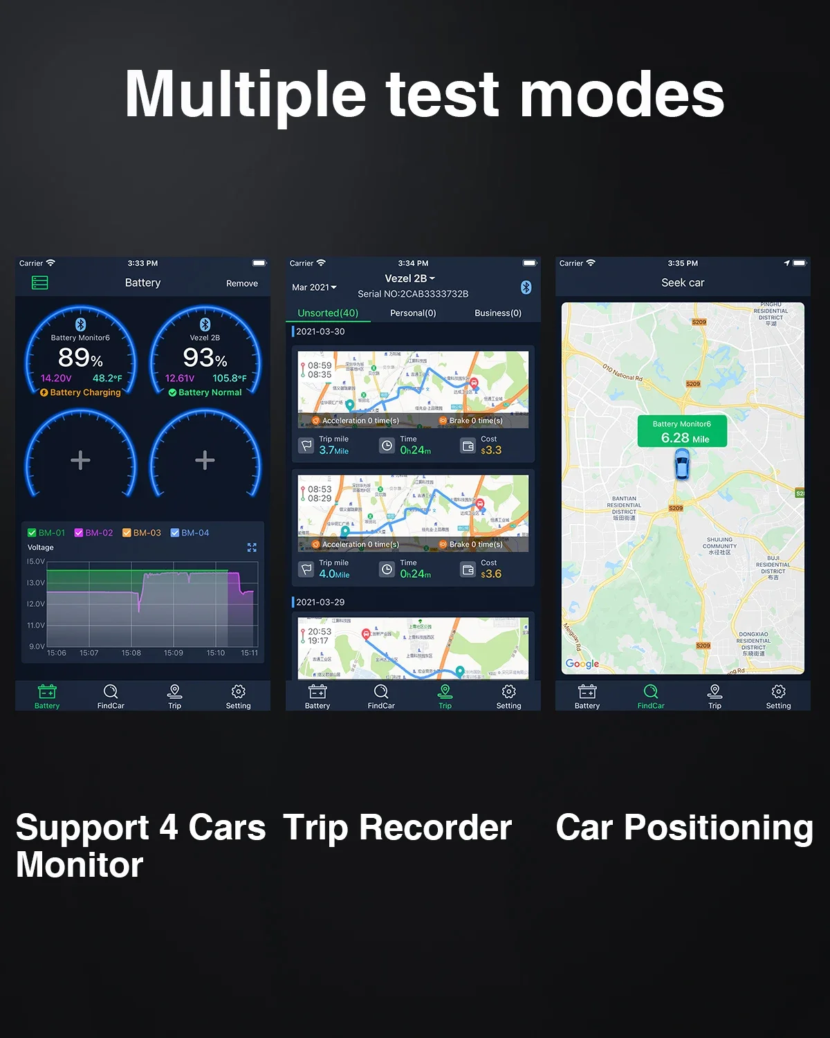 QUICKLYNKS BM6 12V Car Battery Monitor Battery Health Monitoring Wireless Bluetooth 4.0 For Android IOS APP Battery Tester Tool