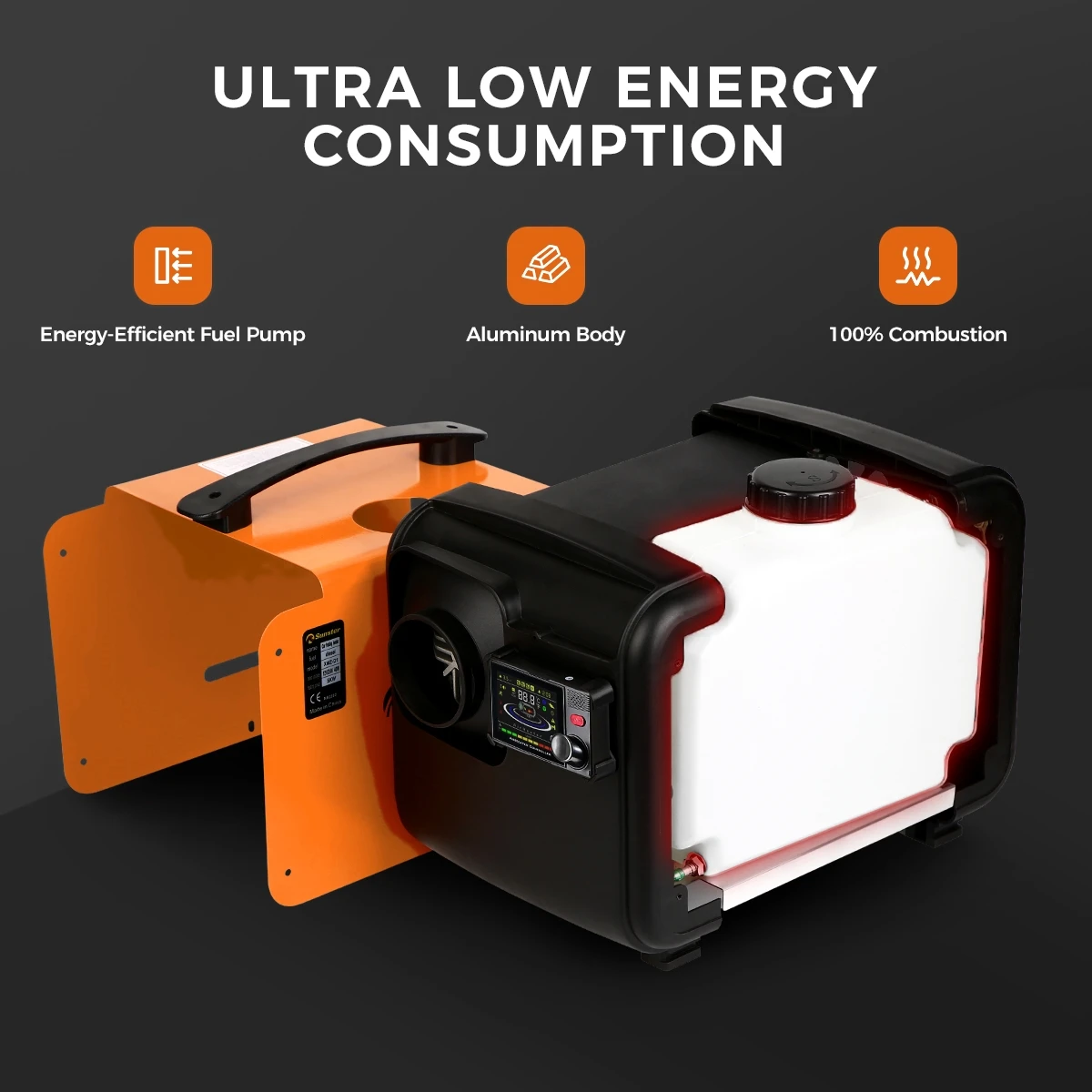 12V&24V&110-240V AC&DC Universal 8KW Diesel Air Heater All In One Parking Heater with Bluetooth App Control For Home RV Vehicle