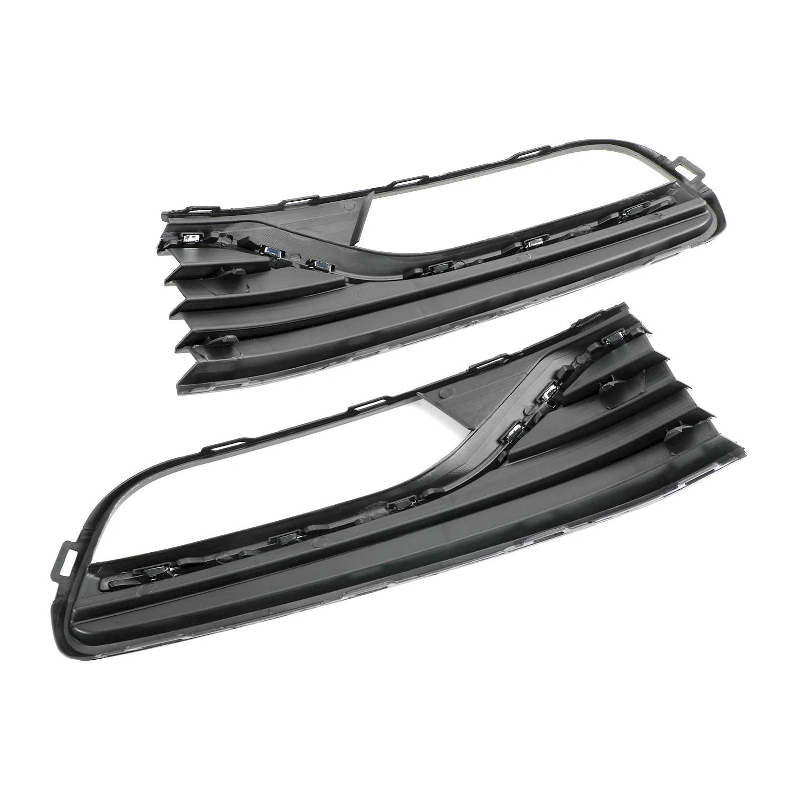 Artudatech Pair Front Bumper Fog Light Cover Grill Grille fit for VW Polo 6R 2014-2017