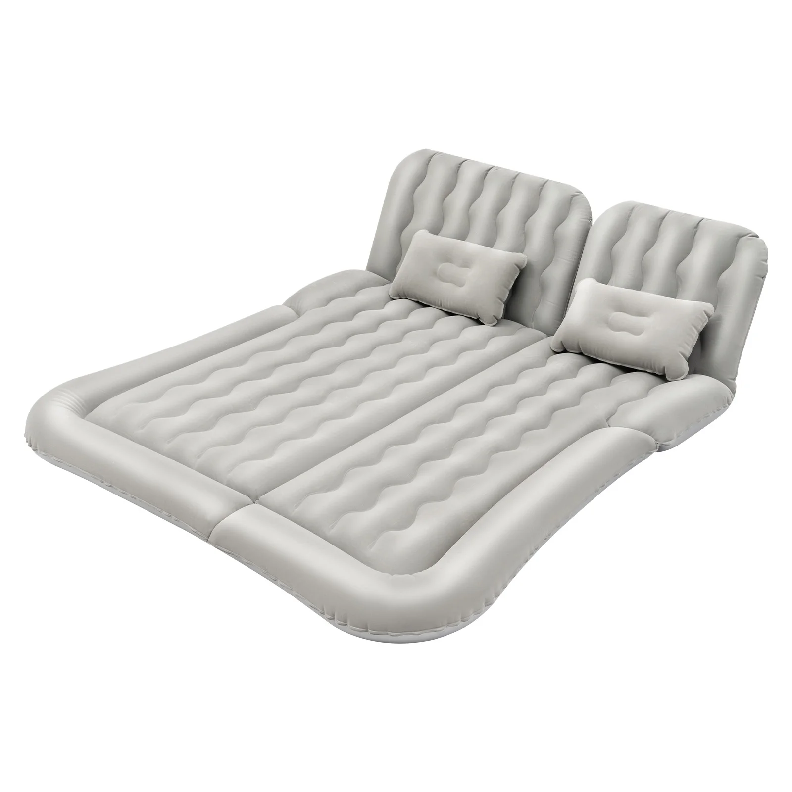 SUV Air Mattress w/ Air Pump, Inflatable Car Mattress for Trunk, Camping Bed Cushion Travel Back Seat Sleeping Bed