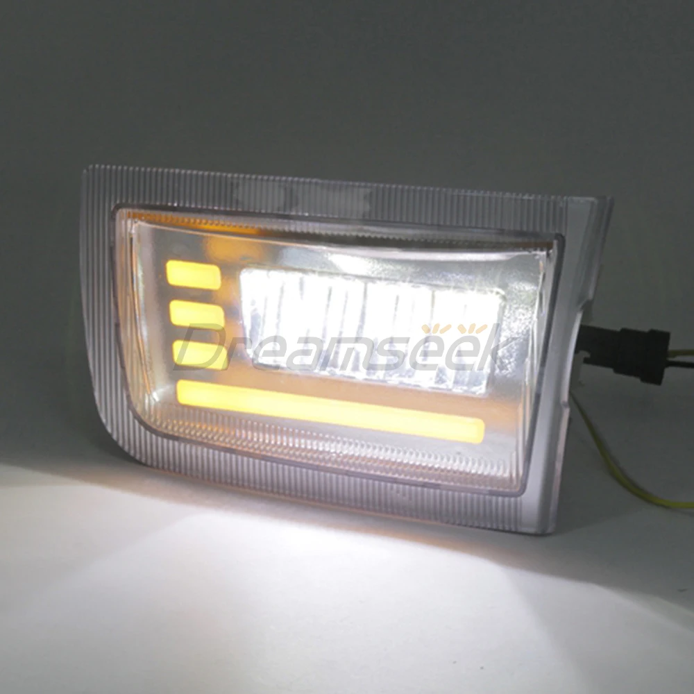 LED DRL for Toyota Land Cruiser Prado J90 LC90 1996-2002 Car Daytime Running Light Fog Lamp Turn Signal Daylight Driving Blinker