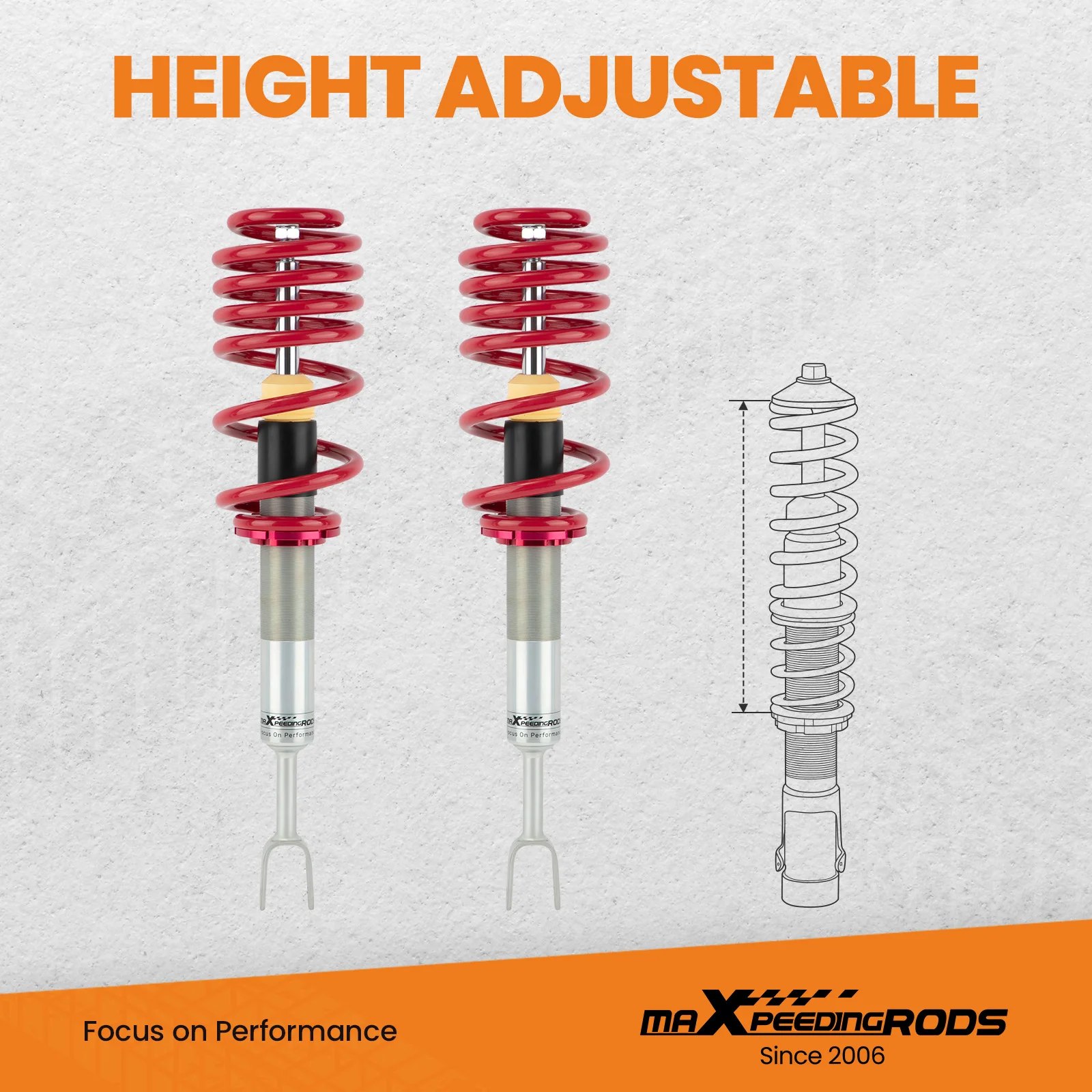 Coilovers Kit for Audi A4 B6 B7 quattro 1.9 TDI 1.8 T 8E 8H Lowering Suspension