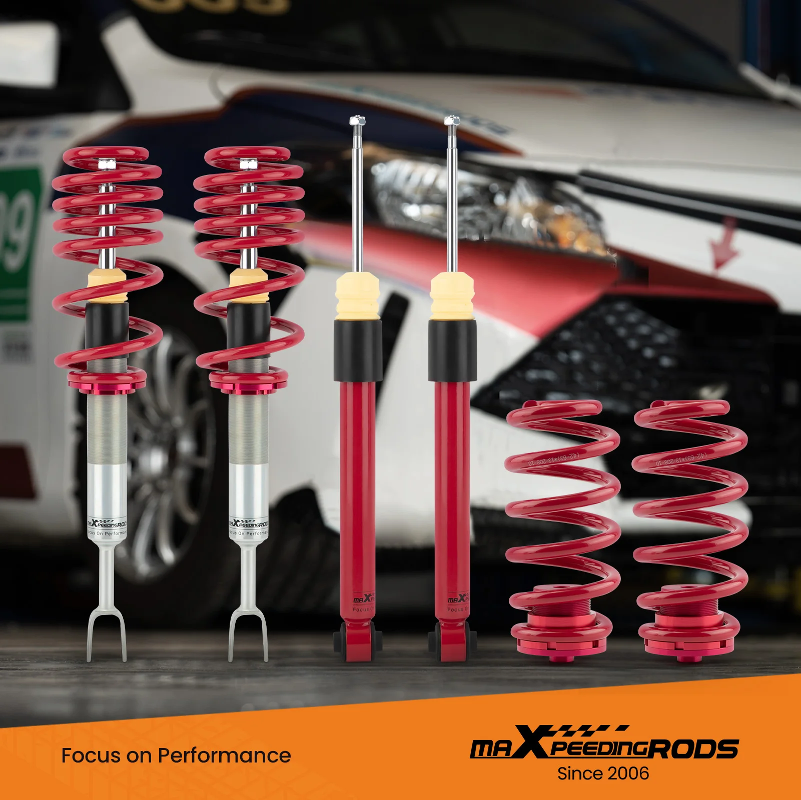 Coilovers Kit for Audi A4 B6 B7 quattro 1.9 TDI 1.8 T 8E 8H Lowering Suspension