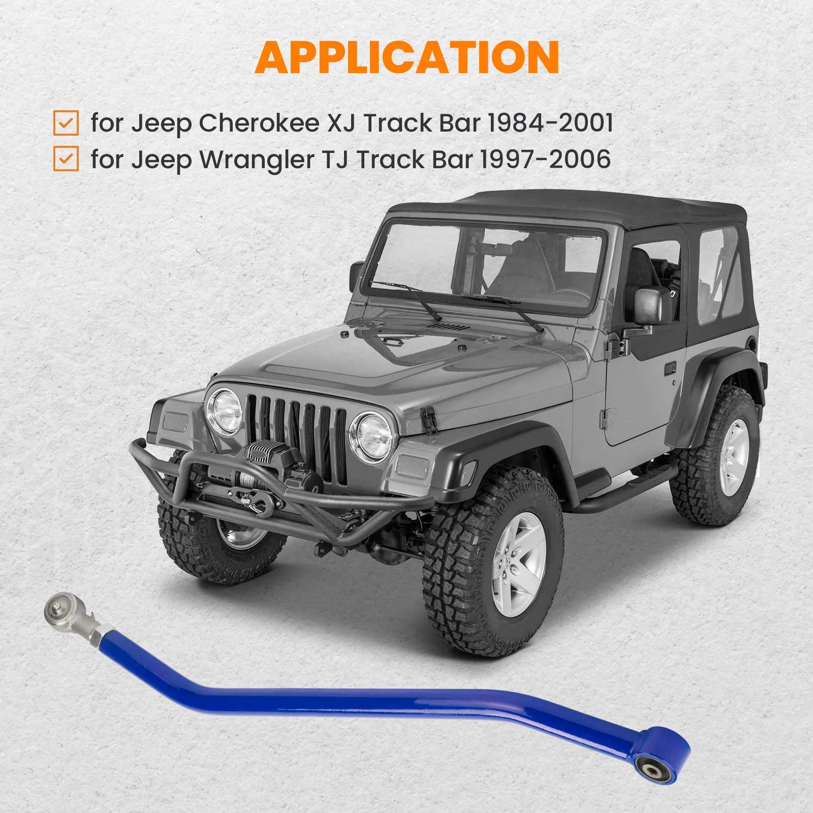 Suspension Panhard Rods/Bar for Jeep Wrangler TJ Track Bar 1997-2006 Cherokee for XJ w/1.5-4.5 Lift
