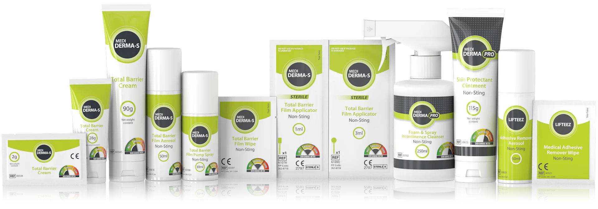 Medi Derma-S Barrier Cream Tube 90g*2, protects damaged and intact skin, Use During Episodes of Incontinence, Barrier Protection