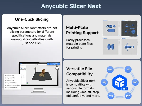 ANYCUBIC Kobra 3 Max V2 Combo 3D Printer Up to 600mm/s Maximum Print Speed Massive Build Volume 500*420*420mm Smart APP Control