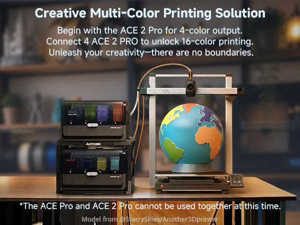 ANYCUBIC Kobra 3 Max V2 Combo 3D Printer Up to 600mm/s Maximum Print Speed Massive Build Volume 500*420*420mm Smart APP Control