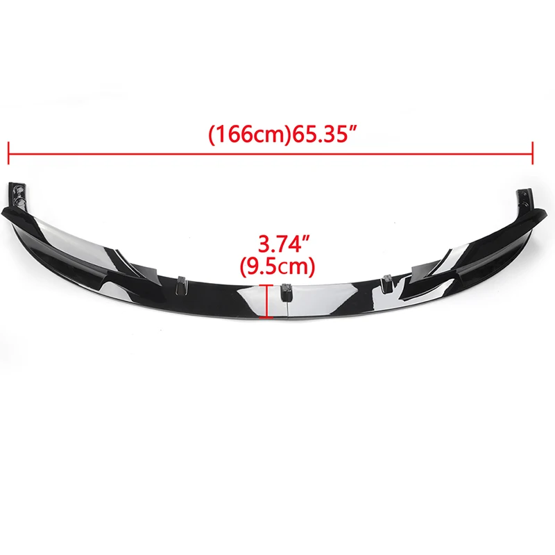 For BMW 3 Series F30 F35 2012-2018 Rhyming Front Bumper Lip Splitter Spoiler Diffuser Protector Guard Body Kit Car Accessories
