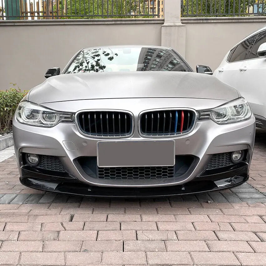 For BMW 3 Series F30 F35 2012-2018 Rhyming Front Bumper Lip Splitter Spoiler Diffuser Protector Guard Body Kit Car Accessories