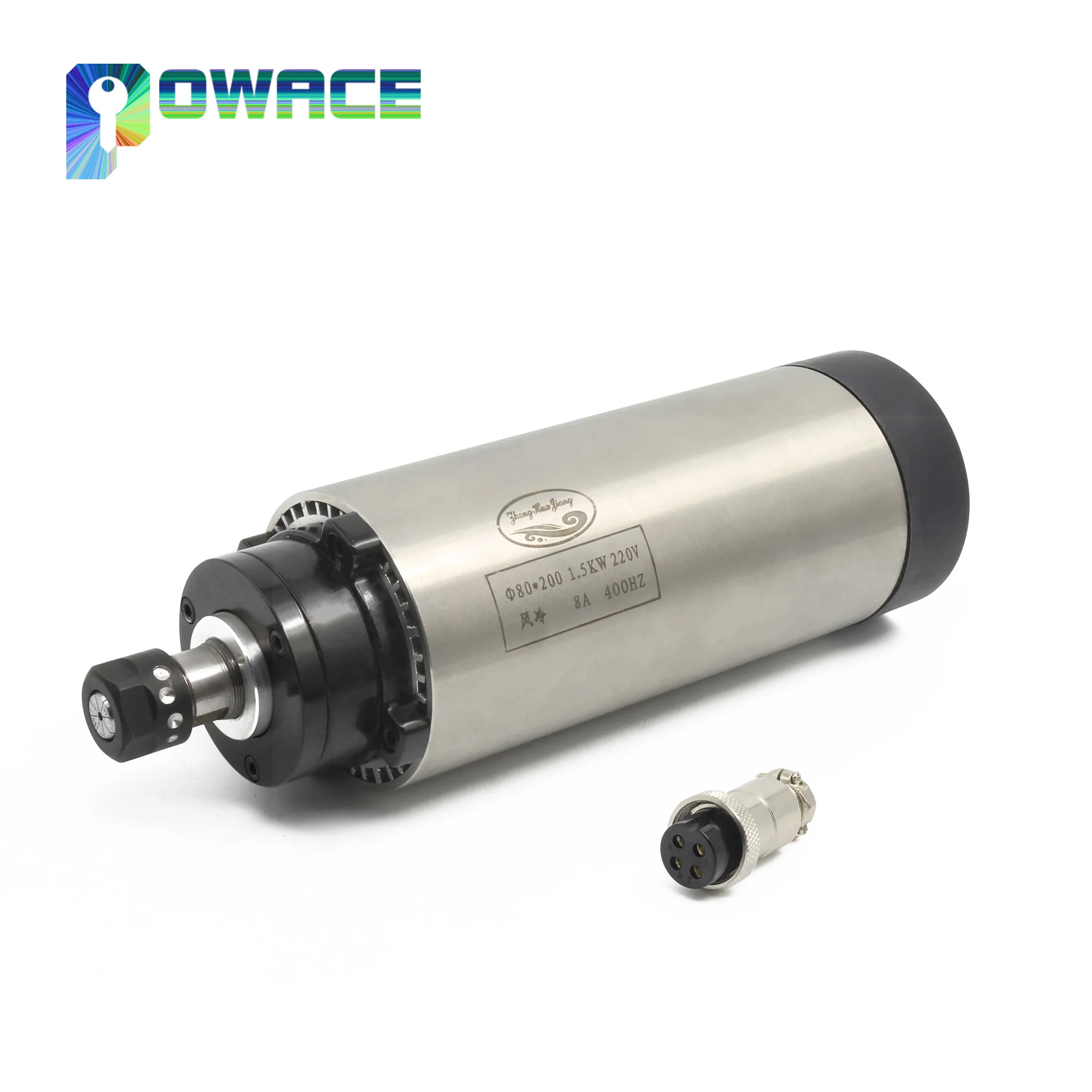 【EU】1.5KW ER11 CNC Air Cooled Cooling Spindle Motor Woodworking Router Engraving Milling With HY Inverter VFD Kit