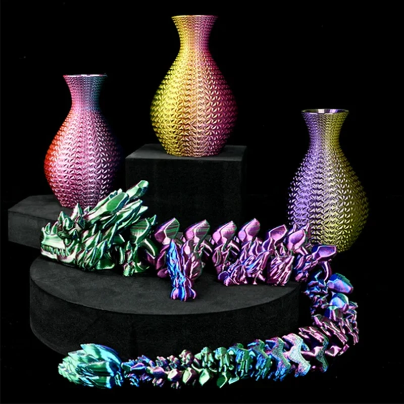 JAYO PLA Plus SILK Three Colors Silk Rainbow 3D Printer Filament 1.75mm 100% No Bubble FDM 3D Printer Materials for 3D Printer