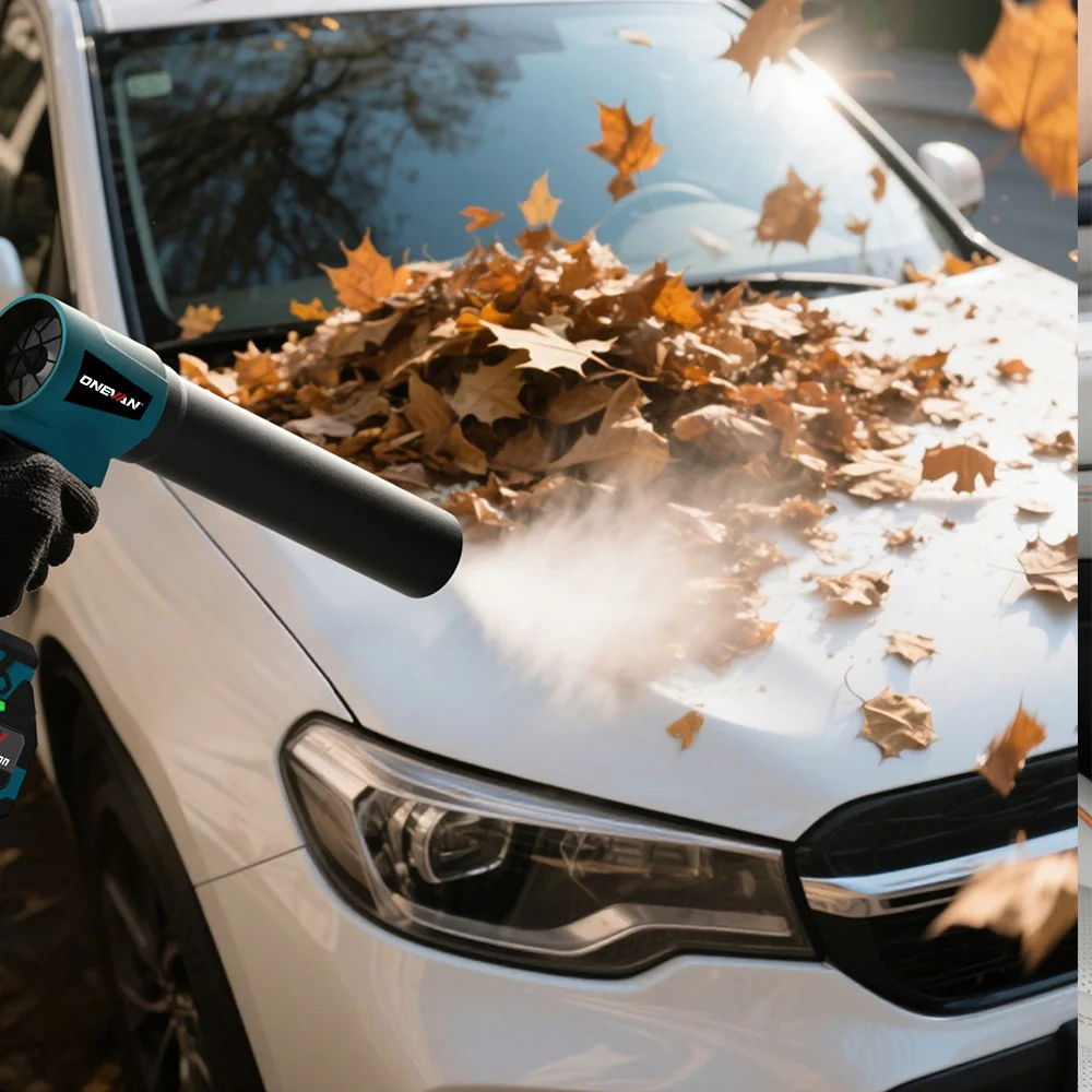 Brushless Electric Turbo Blower 300000RPM Jet Fan 400M/S Handheld Leaf Dust Car Dryer Blowing Tool For Makita 18V Battery Pin