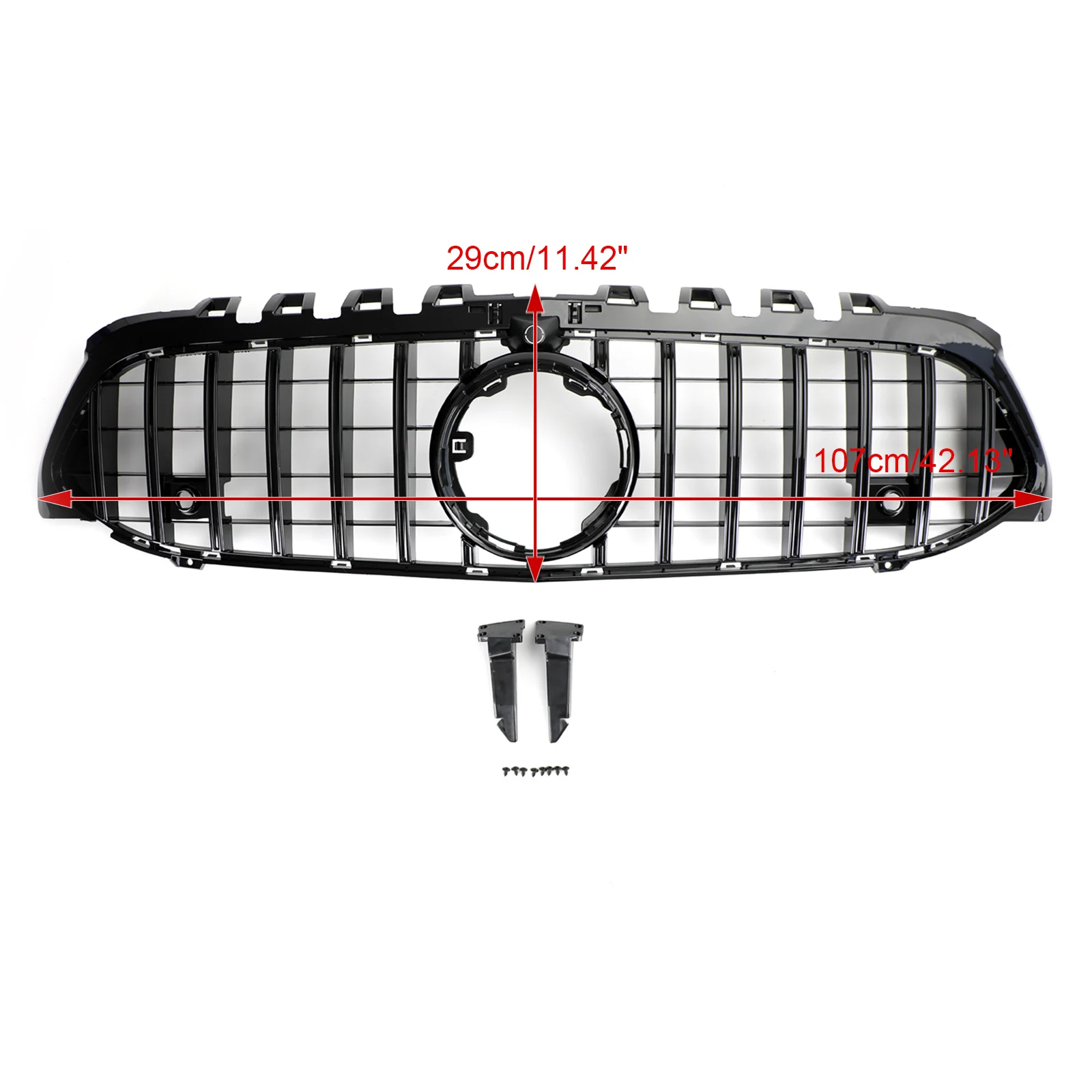 Artudatech GT Style Front Bumper Grille Grill Fit for Mercedes Benz A-Class W177 2019-2023