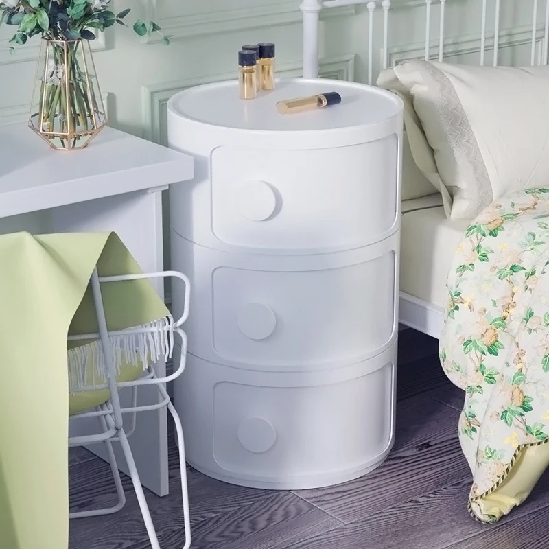 Round Multi-tiered Drawer Storage Unit Organizer for Bedrooms, Living Rooms, Kitchens, Bathrooms