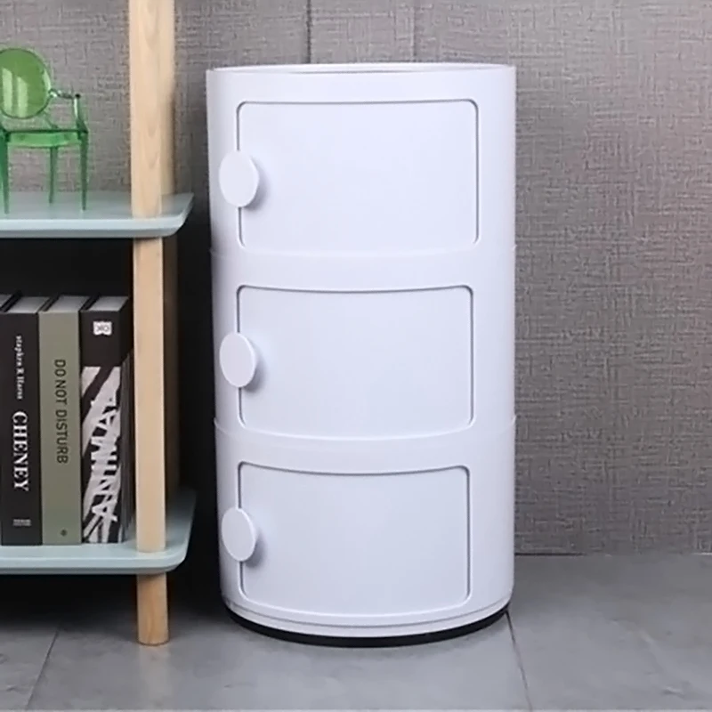 Round Multi-tiered Drawer Storage Unit Organizer for Bedrooms, Living Rooms, Kitchens, Bathrooms