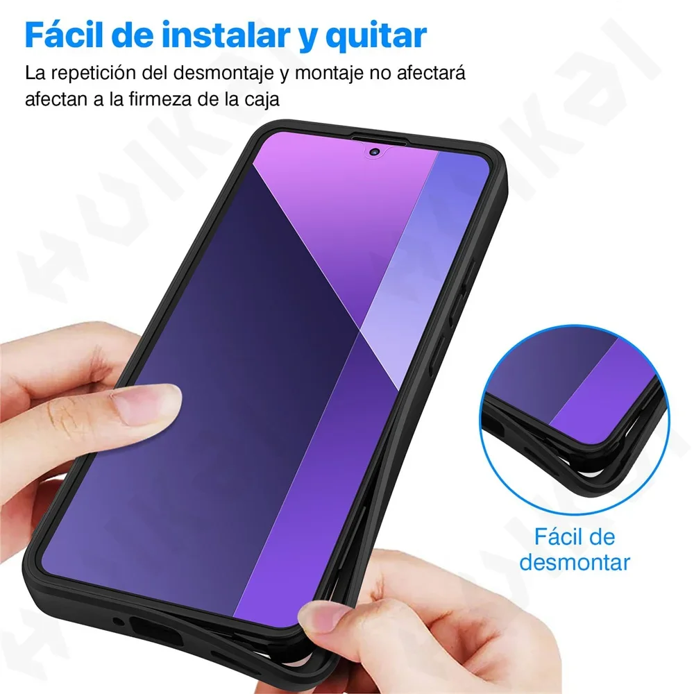 Case For Xiaomi Redmi Note 13 Pro Plus 4G 5G /Xiaomi 13T Poco X6 Pro 360 Full Shockproof Silicone Screen Protection Phone Cover