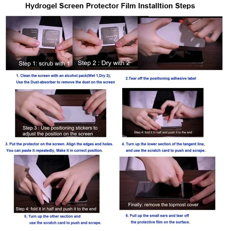 6in1 Hydrogel Film For Motorola Moto Edge 50 Pro 30 40 Pro Ultra 30 40 Neo Screen Protector For Moto G84 G54 Camera Lens Film