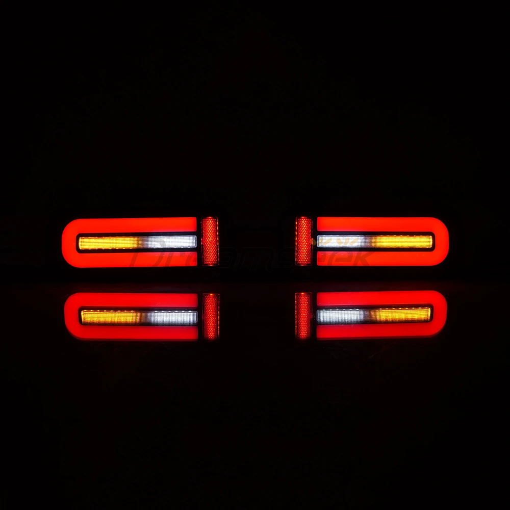 LED Rear Bumper Brake Tail Light for Suzuki Jimny 2007-2017 Reflector Reversing Lamp w/ Sequential Dynamic Turn Signal Taillight