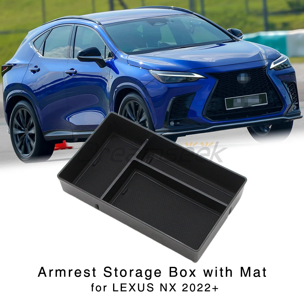 Center Console Armrest Storage Box Fit for Lexus NX 250 260 350 350h 450h AZ20 2022+ Lexus RZ EB10 2023+ Interior Organizer Tray