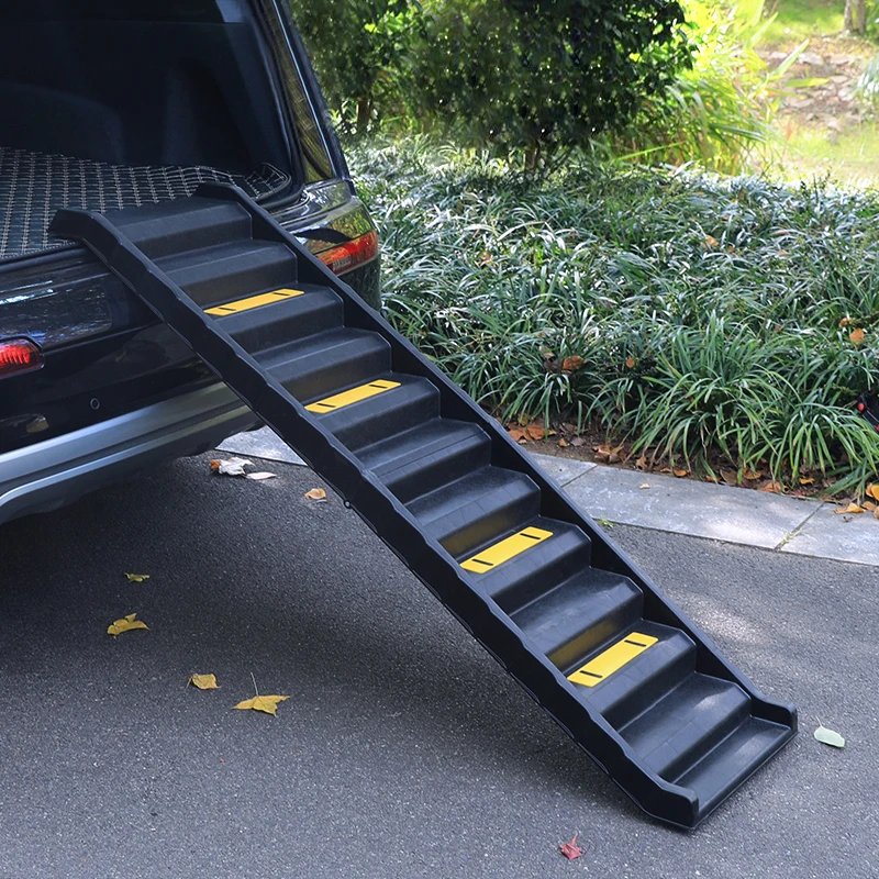 Tieker Folding Pet Car Ladder Portable Pet Dog Stair Ramp Non-slip Medium-sized Dog Car Stairs