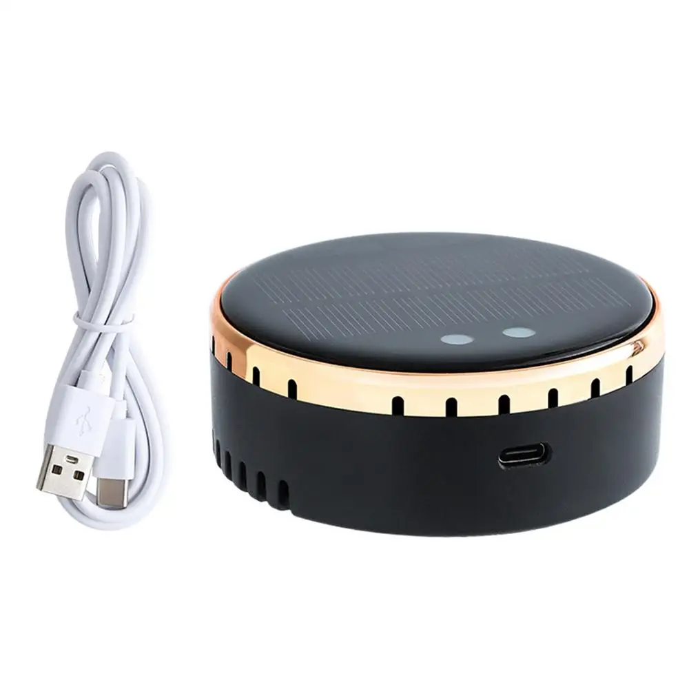 Car Air Purifier For Smokers Solar HEPA Car Purifier Air Freshener Vehicle Accessories Small Home Deodorizer With USB Cable For