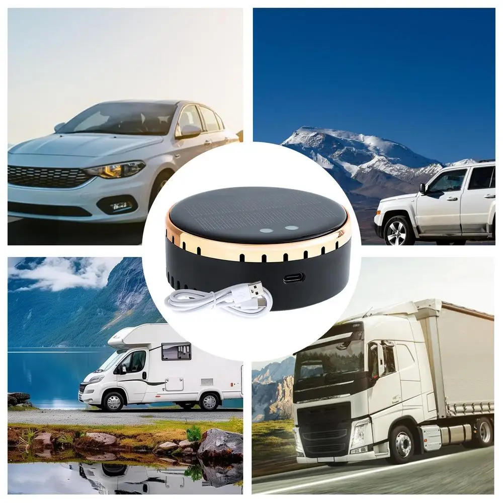 Car Air Purifier For Smokers Solar HEPA Car Purifier Air Freshener Vehicle Accessories Small Home Deodorizer With USB Cable For