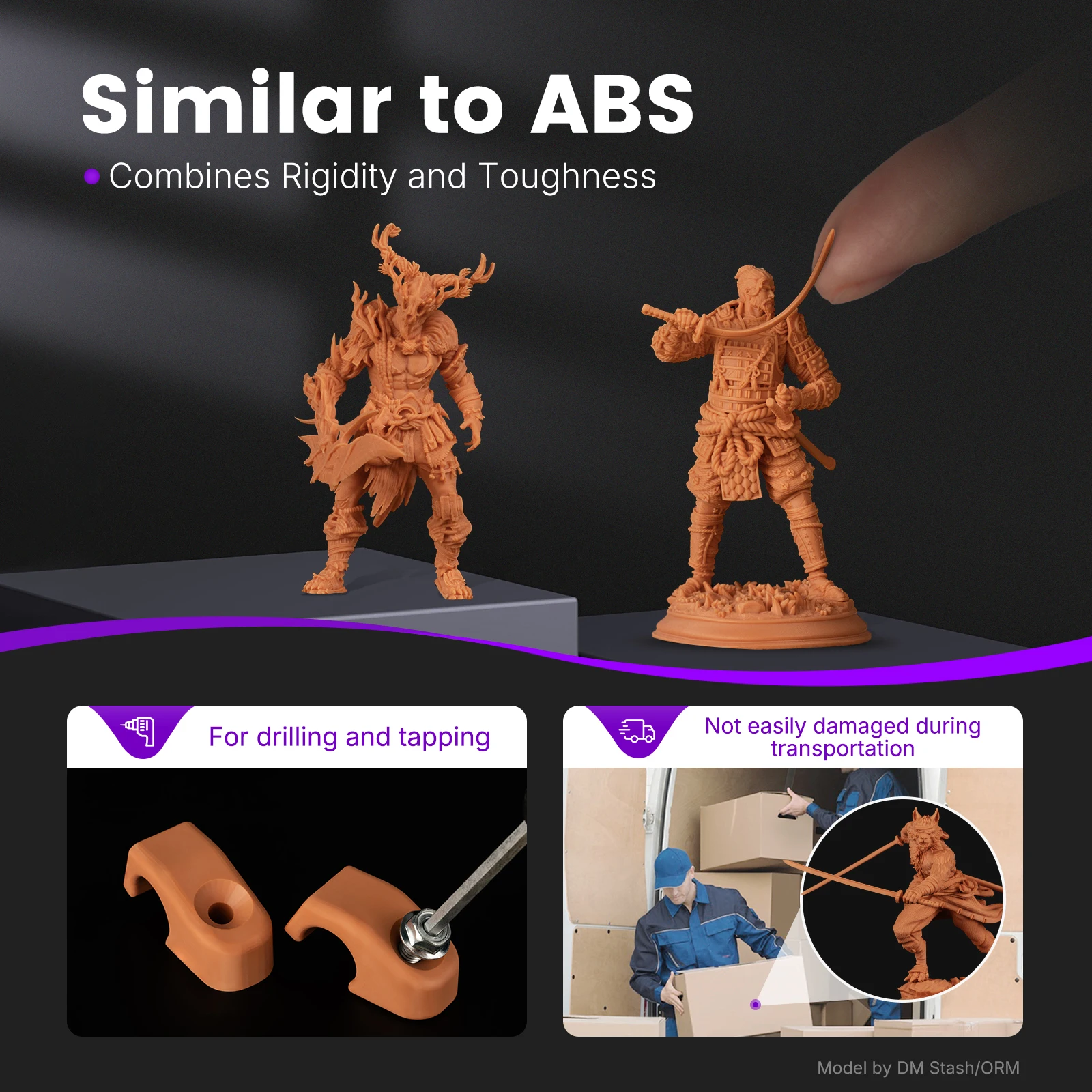 Resione 2025 TH-HR 3D Printer Tough Resin Low-shrinkage High-precision Tough Photopolymer Resin For Anycubic Elegoo 3D Printer
