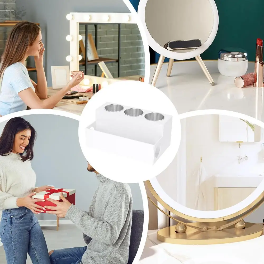Hair Tool Organizer Bathroom Hair Brush Storage Holder Acrylic Hair Styling Tool Organizer and Holder Bathroom Countertop