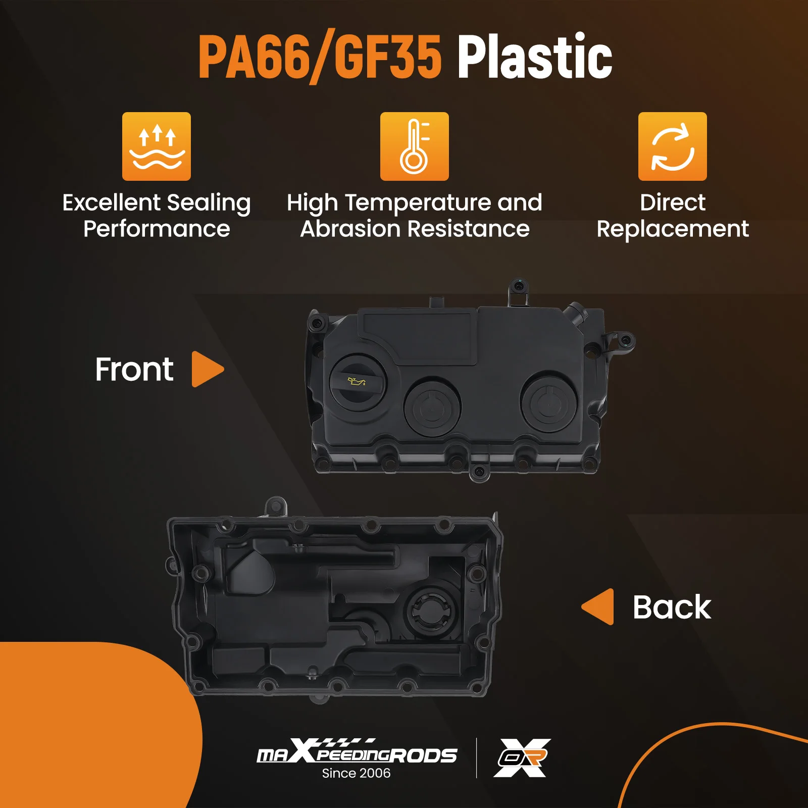 Engine Valve Cover Replacement for Volkswagen Jetta 1.9L DIESEL A/T GL TDI Sedan 2005 03G103469G 03G103469M 03G103475E