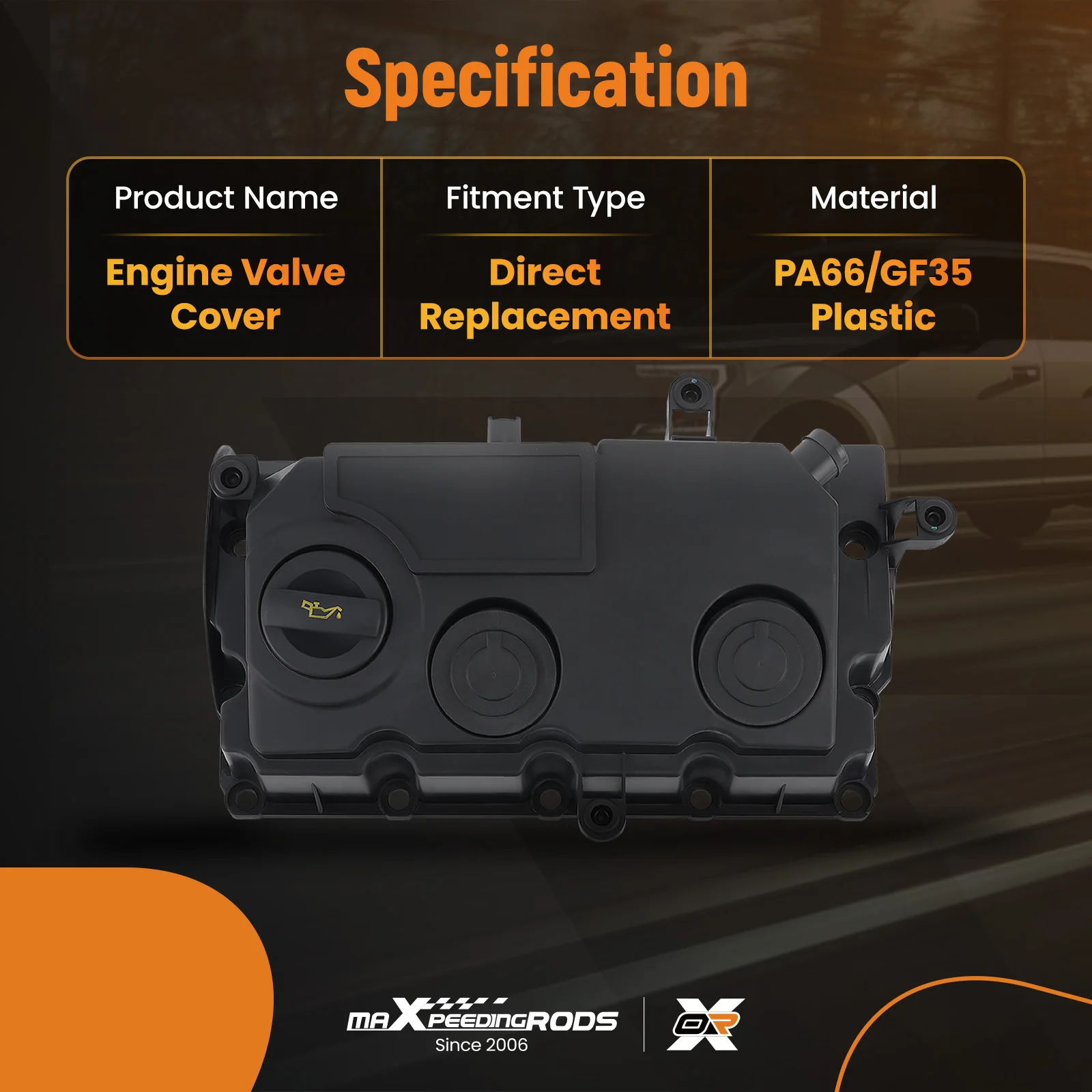 Engine Valve Cover Replacement for Volkswagen Jetta 1.9L DIESEL A/T GL TDI Sedan 2005 03G103469G 03G103469M 03G103475E