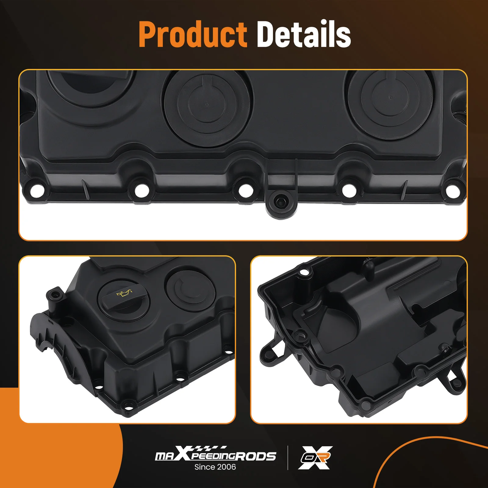 Engine Valve Cover Replacement for Volkswagen Jetta 1.9L DIESEL A/T GL TDI Sedan 2005 03G103469G 03G103469M 03G103475E