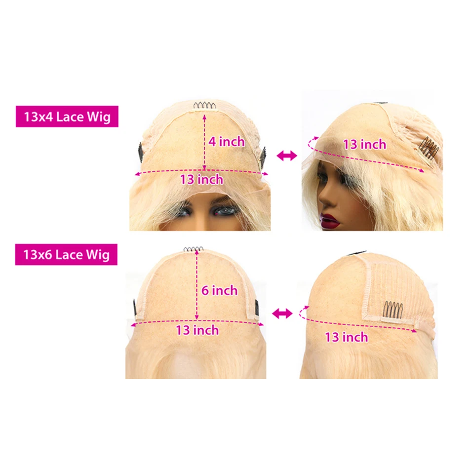 613 Hd Lace Frontal Wig 13x6 Blonde Lace Front Wig Human Hair 30 Inch 13x4 Honey Blond Bone Straight Human Hair Wigs For Women