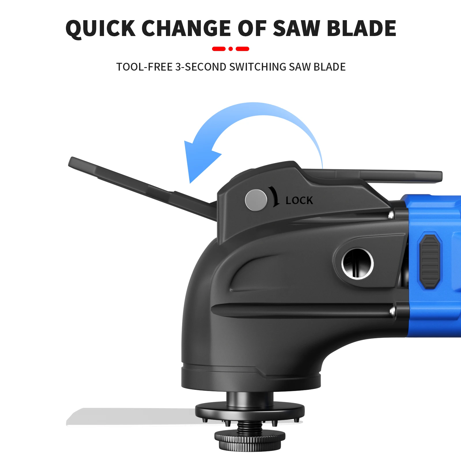Cordless Oscillating Multi-Tool 300W – 6 Variable Speeds, 4° Oscillation Angle, 23-Piece Accessory Kit for Sanding, Sawing, Cutting & Scraping, Ideal for DIY & Home Improvement