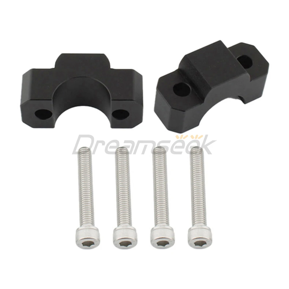 Black Handlebar Riser Clamp for Honda CRF1100L Africa Twin Adventure Sports 2020+ Motorcycle Handle Bar Extend Mount Adapter CNC