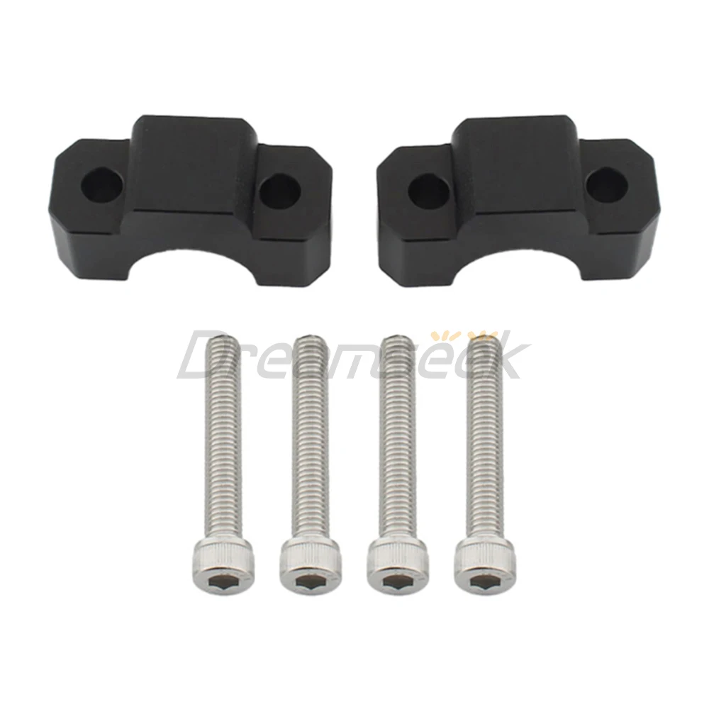 Black Handlebar Riser Clamp for Honda CRF1100L Africa Twin Adventure Sports 2020+ Motorcycle Handle Bar Extend Mount Adapter CNC