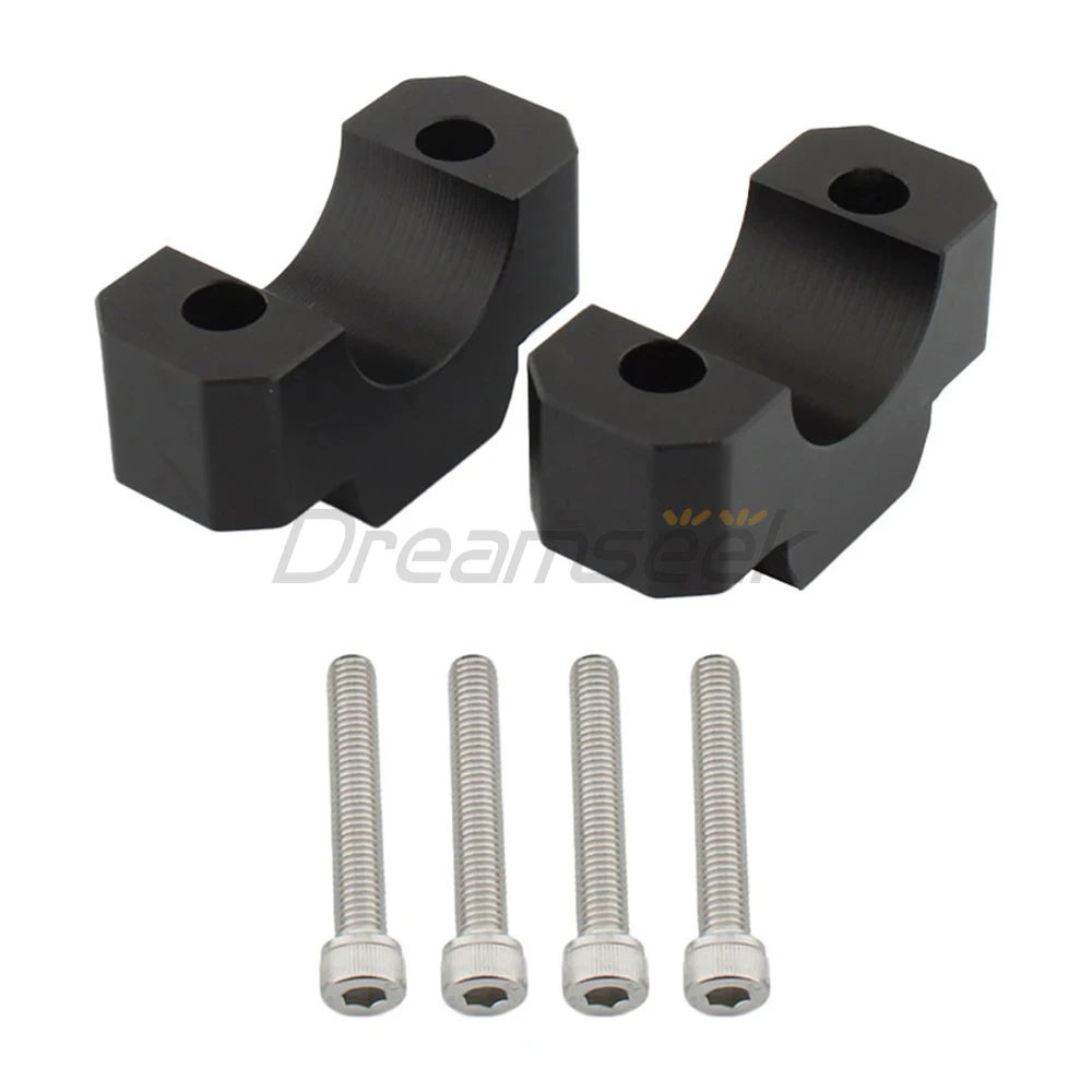 Black Handlebar Riser Clamp for Honda CRF1100L Africa Twin Adventure Sports 2020+ Motorcycle Handle Bar Extend Mount Adapter CNC