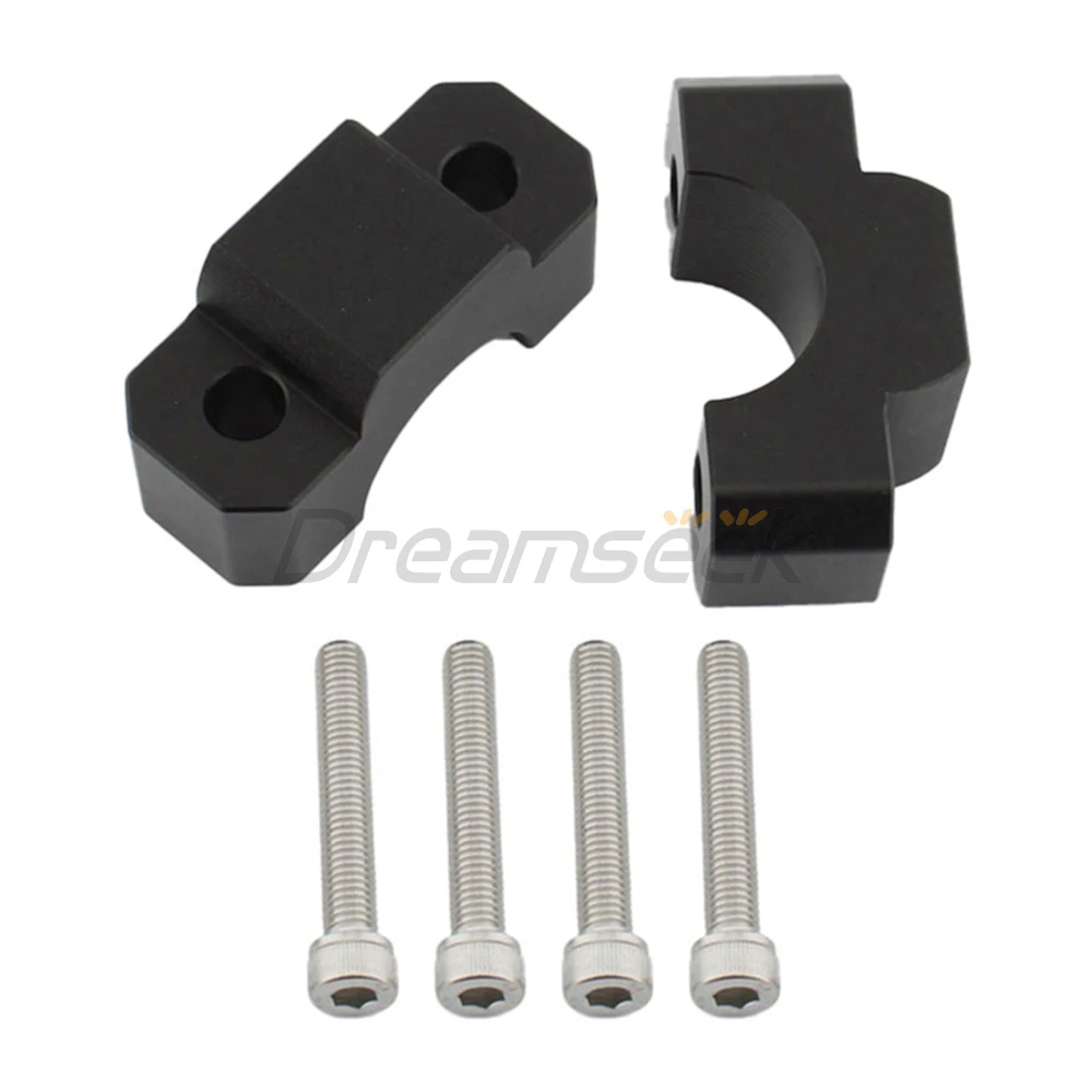 Black Handlebar Riser Clamp for Honda CRF1100L Africa Twin Adventure Sports 2020+ Motorcycle Handle Bar Extend Mount Adapter CNC