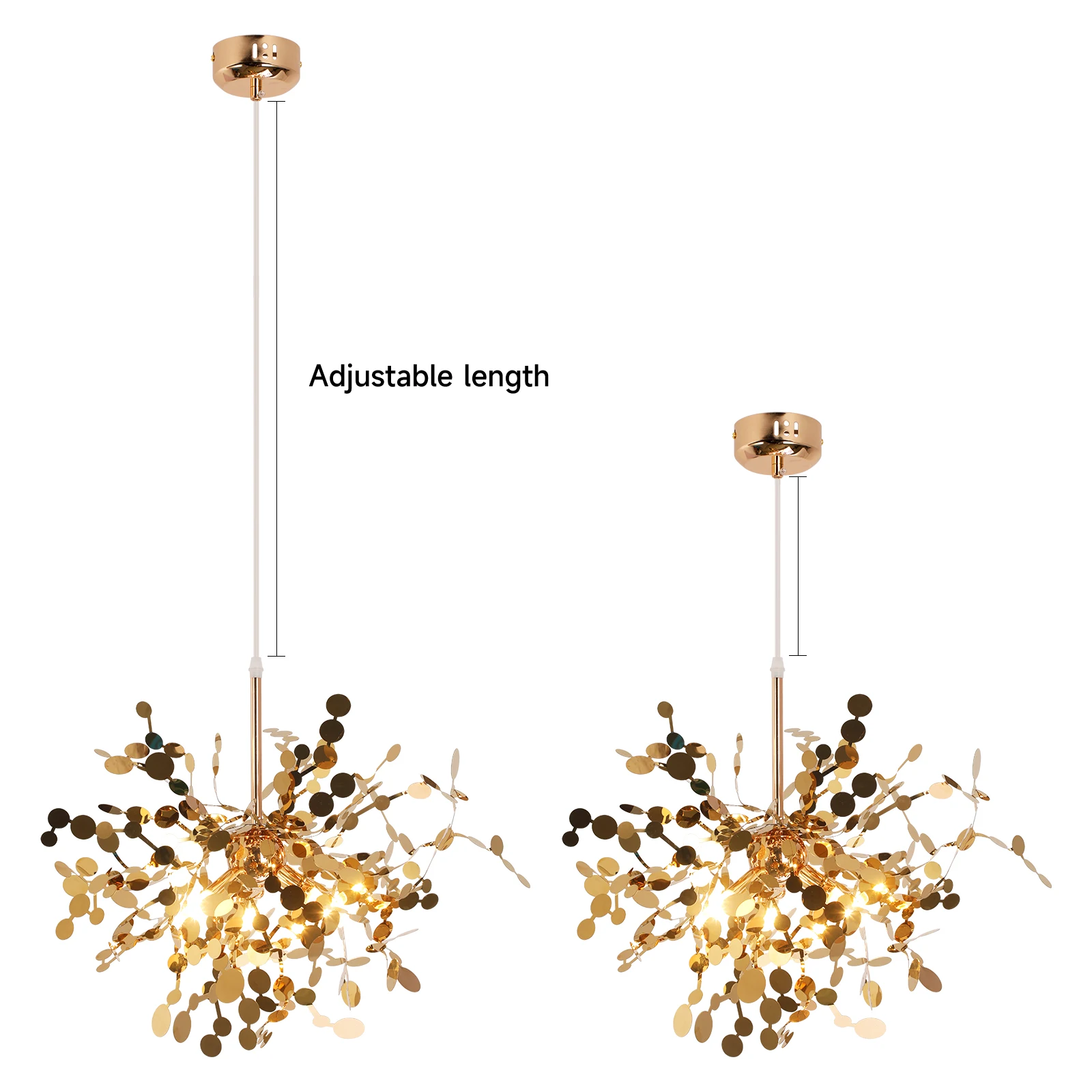 Pendant Light LED Stainless Steel Art Home Decora Ceiling Lamp For Bedroom Bedside Hanging Lamp Dining Room Lighting Fixtures G9
