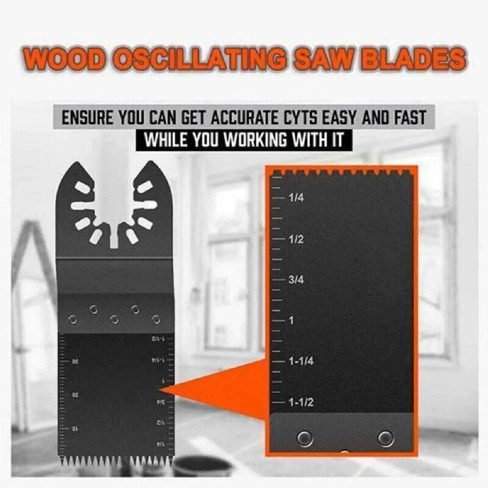 20Pcs Universal Oscillating Saw Blade 34mm Multi Tool Blades Wood Metal Cutter