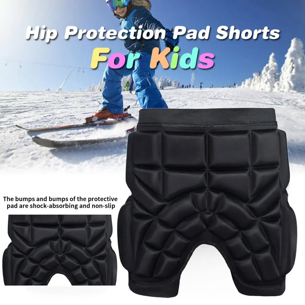 Kid Protective Hip Pad Sports Ski Skate Snowboard Protection Soft Padded Hip Shorts For Skiing Hip Pad
