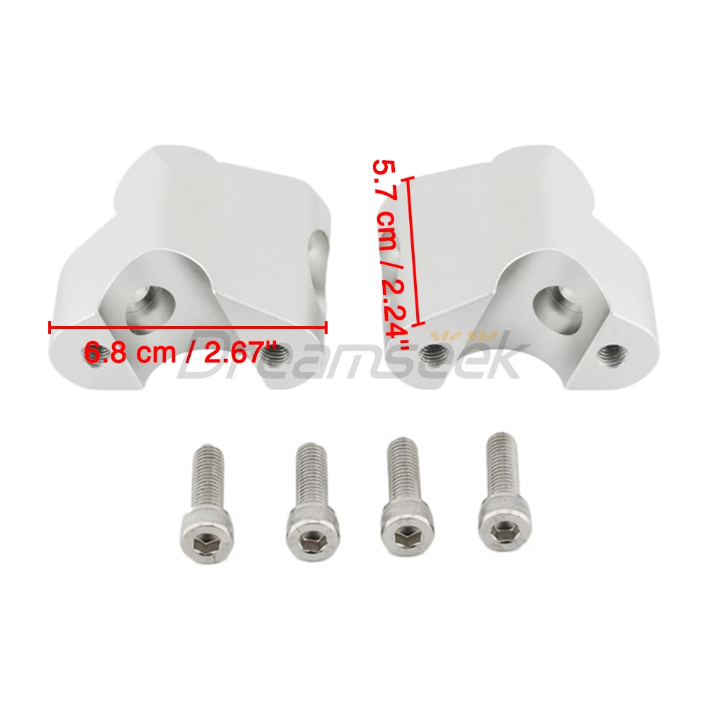 Motorcycle Handlebar Riser Clamp for Ducati Multistrada V4 Pikes Peak S Rally 2021+ Back Move Handle Bar Adapter Lift Mount CNC