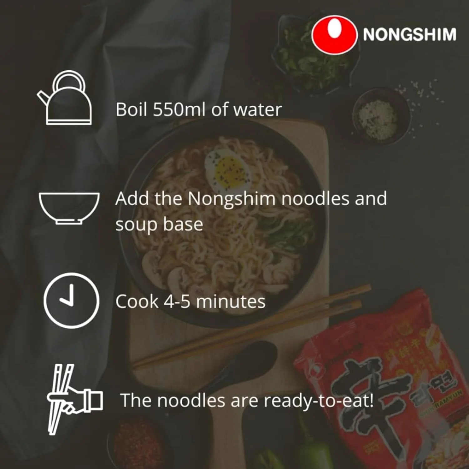 Nongshim Shin Ramyun Kimchi 120G/bag *20