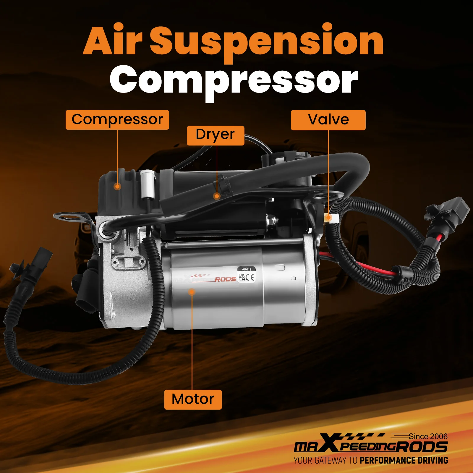 Air Suspension Compressor for Audi A8 D3 4E 2003-10 10 12 Cylinder 4E0616007E Shock Absorber Parts
