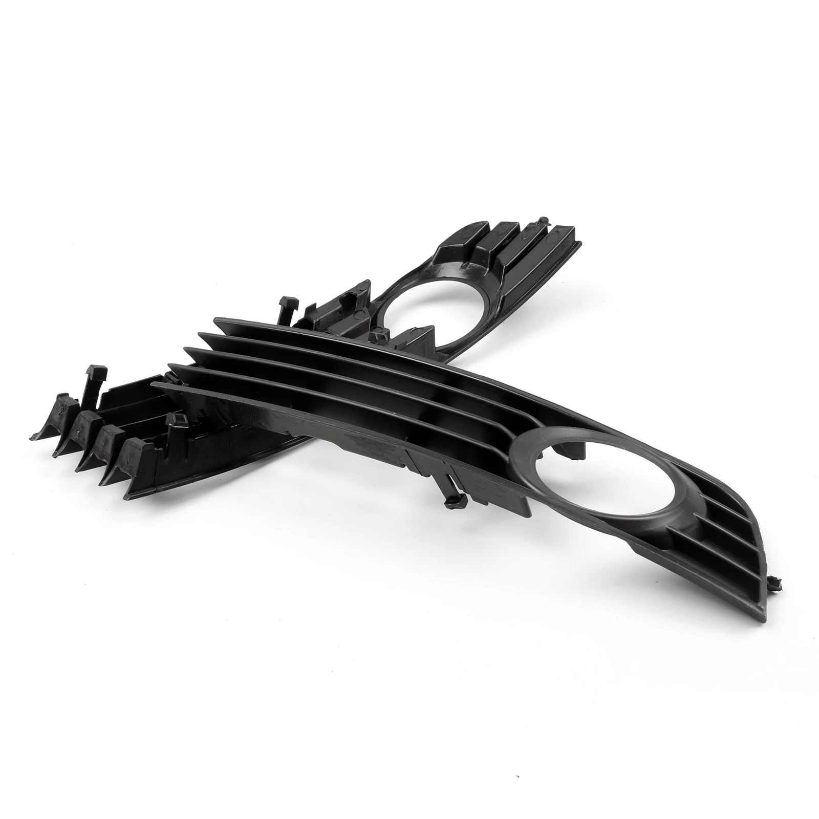 Artudatech Pair Front Bumper Lower Fog Light Fog Lamp Grilles Grill For Audi A4 B6 02-05