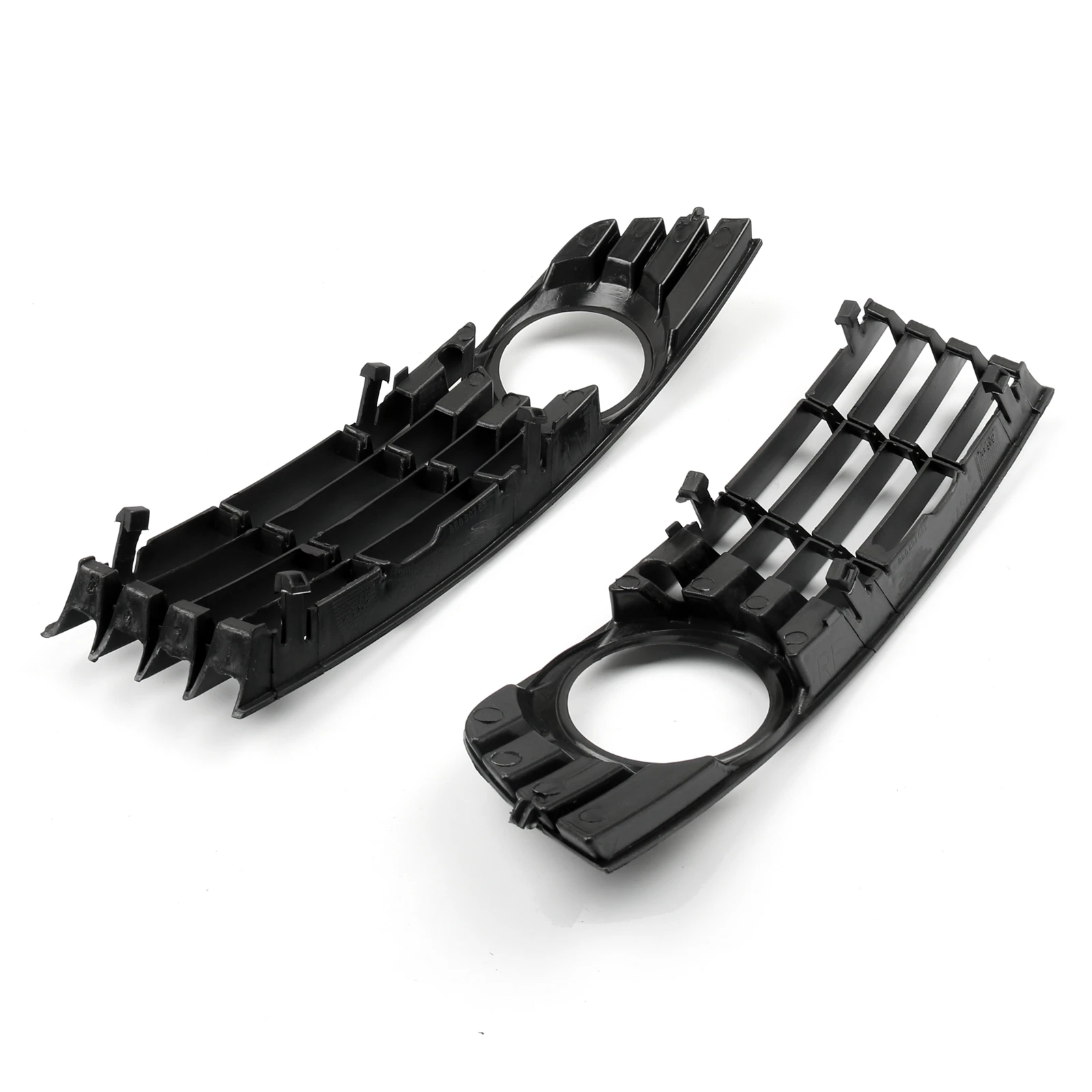 Artudatech Pair Front Bumper Lower Fog Light Fog Lamp Grilles Grill For Audi A4 B6 02-05