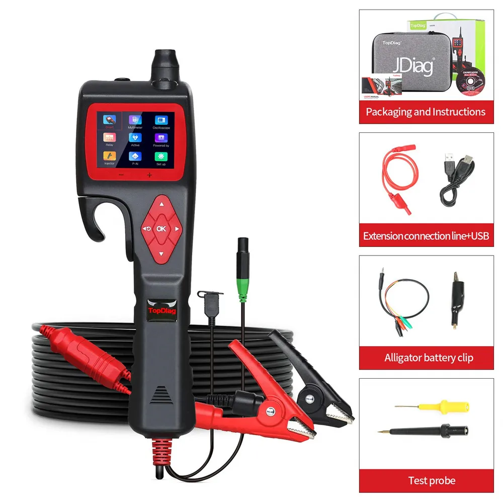 TOPDIAG P200 Intelligent Identification Of Voltage/Resistance SMART HOOK Probe